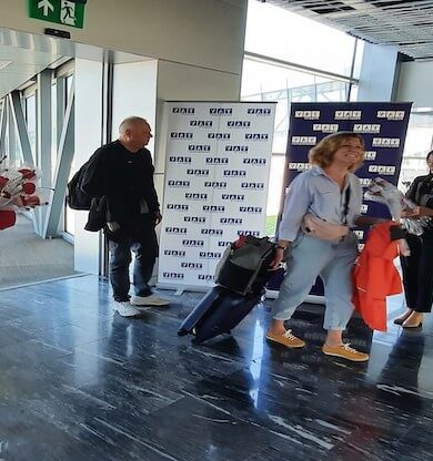 Milas-Bodrum Havalimanı, sezonun ilk dış hat uçuşunu karşıladı