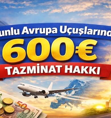 Avrupa Uçuşlarınızda İptal ve Rötarda 600€ Tazminat Hakkı